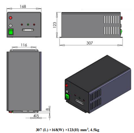 510 nm Green Solid State Laser High Stability 1~200mW 510 nm Green Solid State Laser High Stability 1~200mW